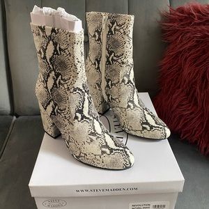 Steve Madden Snakeskin Booties